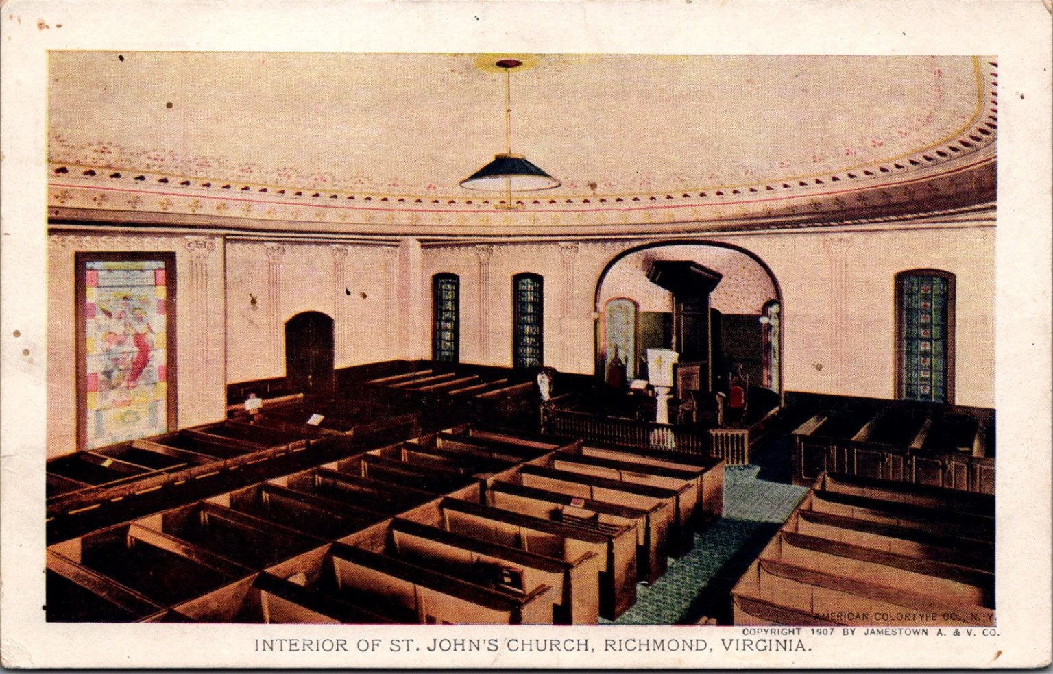 1907 St. John\'s Church Richmond Virginia Jamestown Exposition Postcard