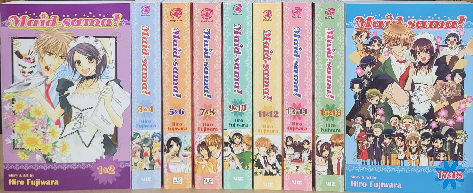 Maid-Sama Manga Vol 1-9 New In English Complete Set Omnibus 2in1 Viz Maid Sama 
