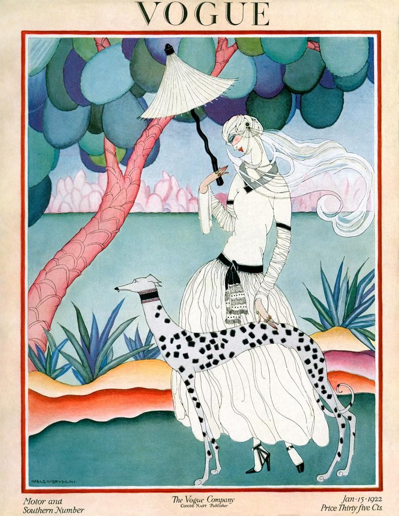 VOGUE Cover by Helen Dryden - Vintage 1922 Art Deco Style Poster 24x36” RARE Rep VOGUE Cover by Helen Dryden - Vintage 1922 Art Deco Style Poster 24x36” RARE Rep