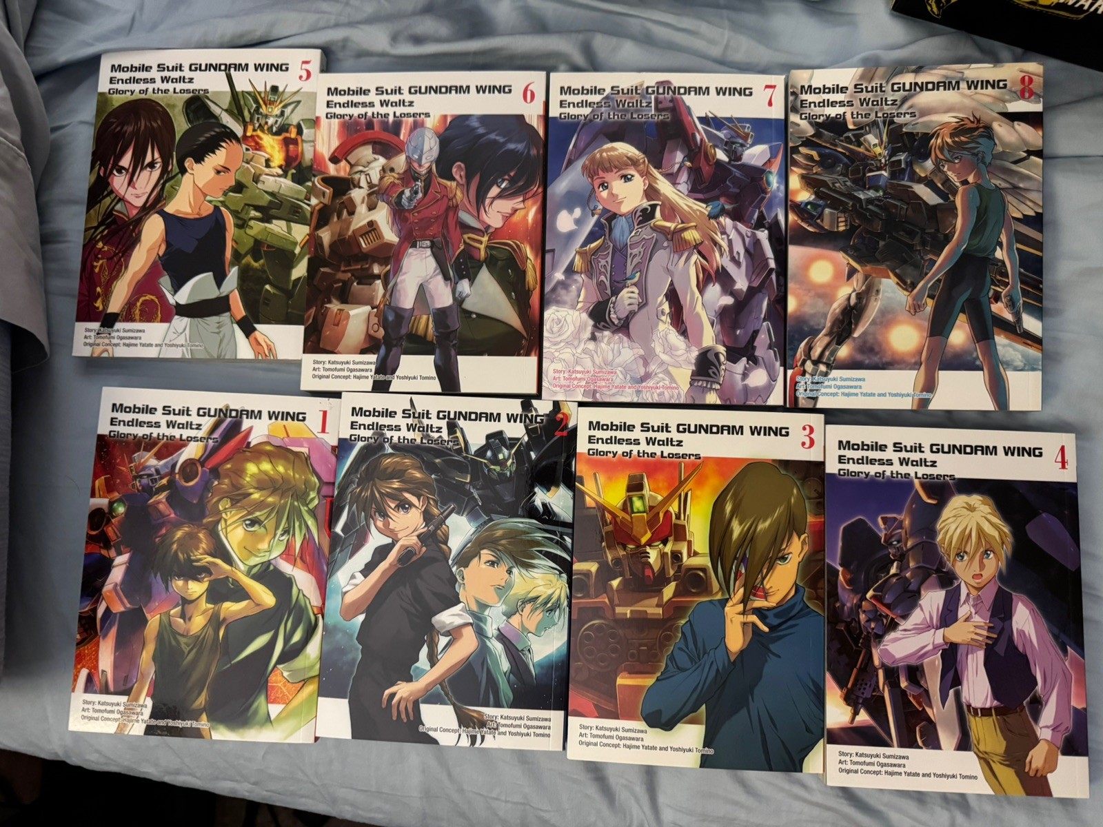 Gundam Wing Glory of the Losers Manga Complete Set Vol 1-14 English UNREAD OOP