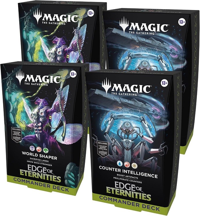 Magic The Gathering Edge of Eternities Commander Deck Bundle 2 of Each Deck (2 W