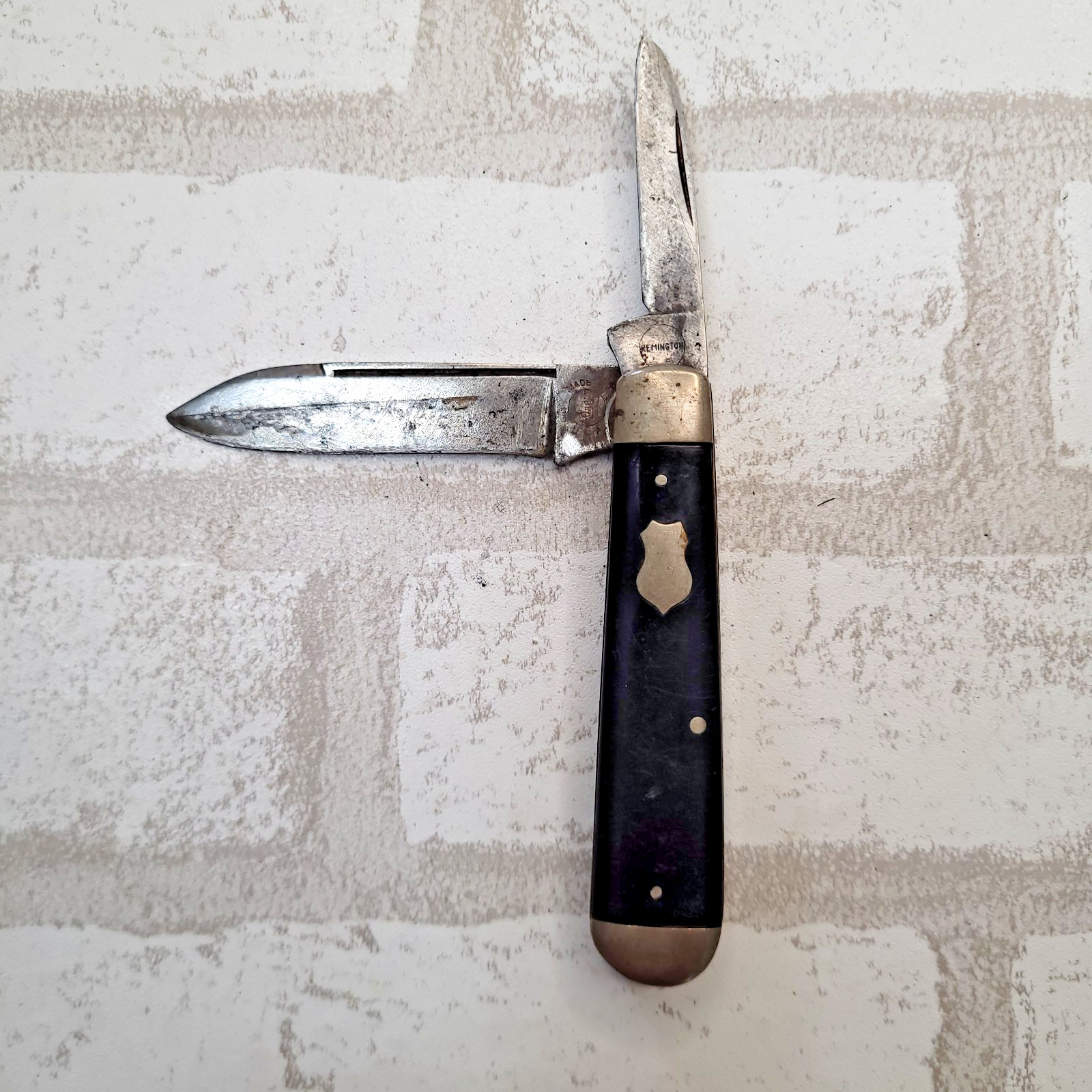Vintage 20s 30s Remington UMC Two-Blade Folding Pocket Jack Knife Black Made USA