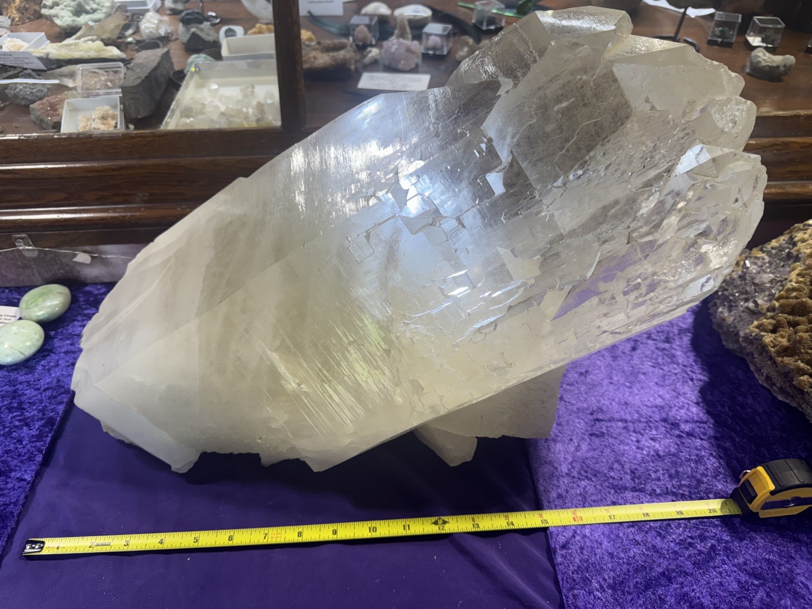 Giant Elestial Clear Quartz Crystal 78LBS from Brazil 