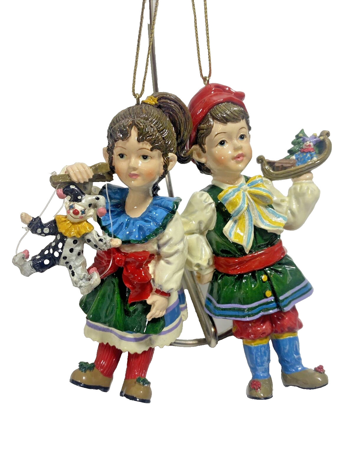 Vintage Dillard\'s Trimmings Children Traditionally Dressed Christmas Ornaments Vintage Dillard\'s Trimmings Children Traditionally Dressed Christmas Ornaments