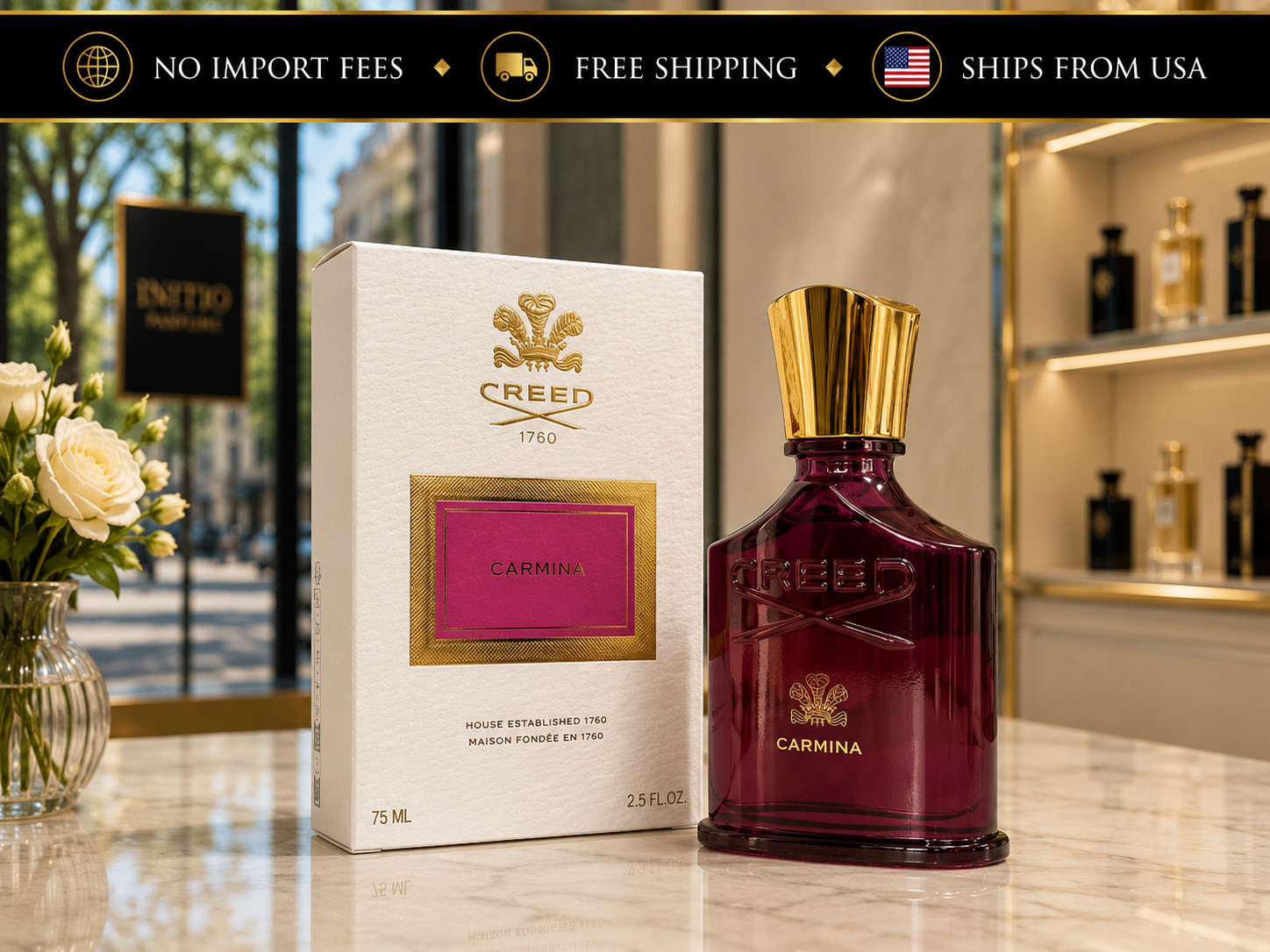 creed carmina Eau de Parfum for women 75 ml New in Box TESTER