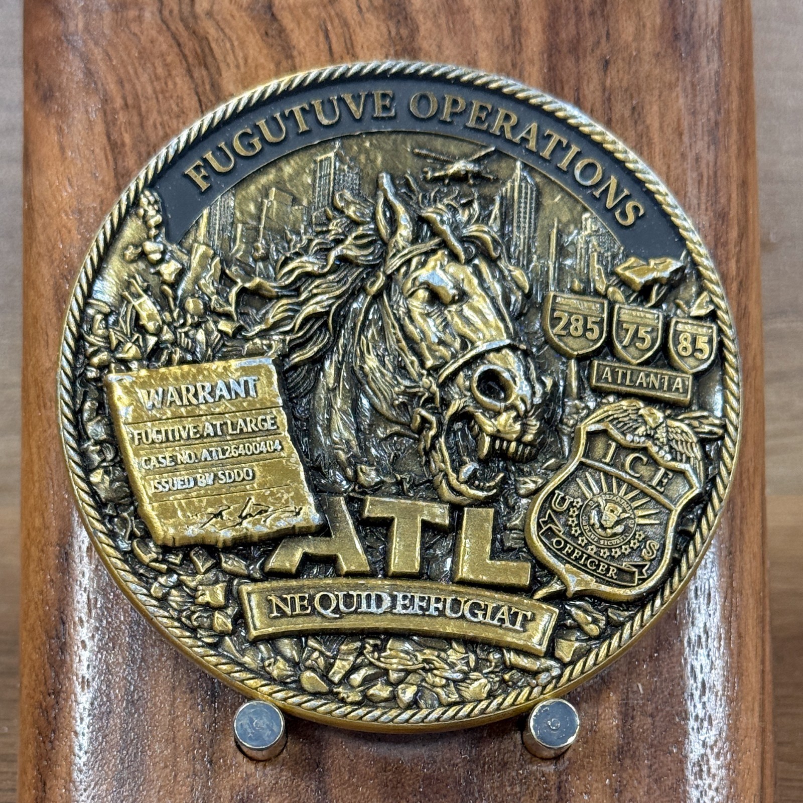 ICE Atlanta Field Office Fugitive Operations ATL Challenge Coin  M#19