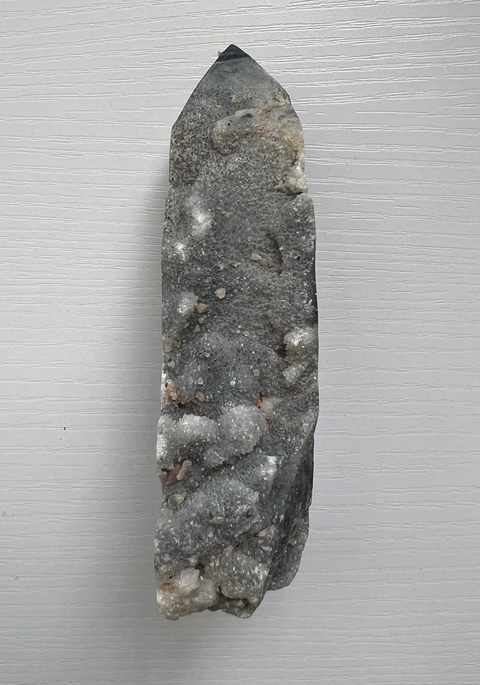 Grey Quartzite Tower Crystal 296g Authentic NEW