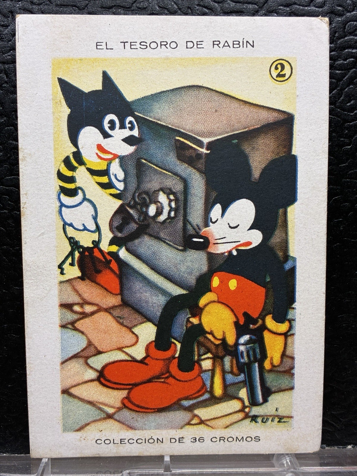 1930’s Mickey Mouse ? Card #2 TESORO De RABIN Chocolate Amatller Spain