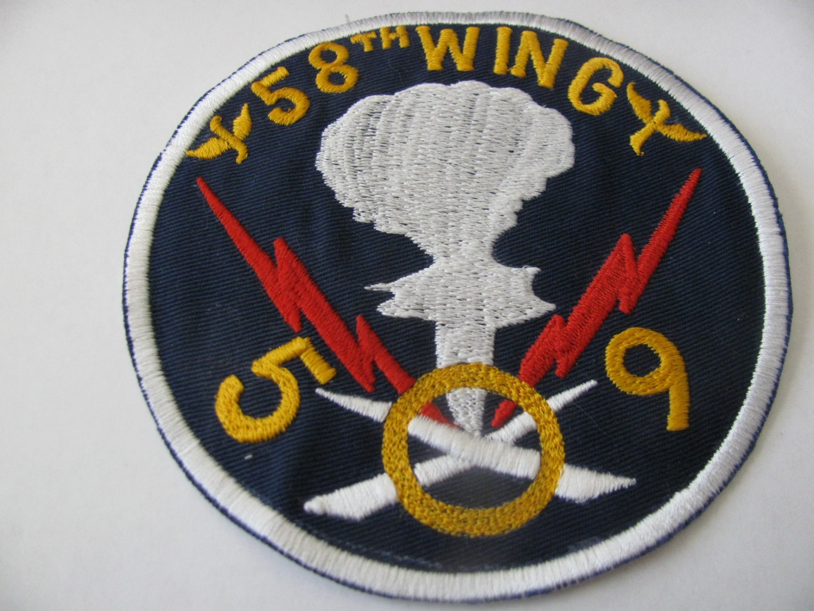 VINTAGE USAF WWII PATCH 1946 58TH WING 509 GROUP B-29 OPERATION CROSSROAD SEW ON
