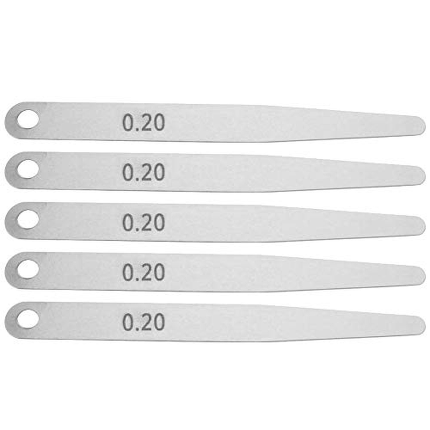 5pcs Feeler 0.2 Thickness Feeler Metric Filler Thickness Gage Measurement Too... 5pcs Feeler 0.2 Thickness Feeler Metric Filler Thickness Gage Measurement Too...