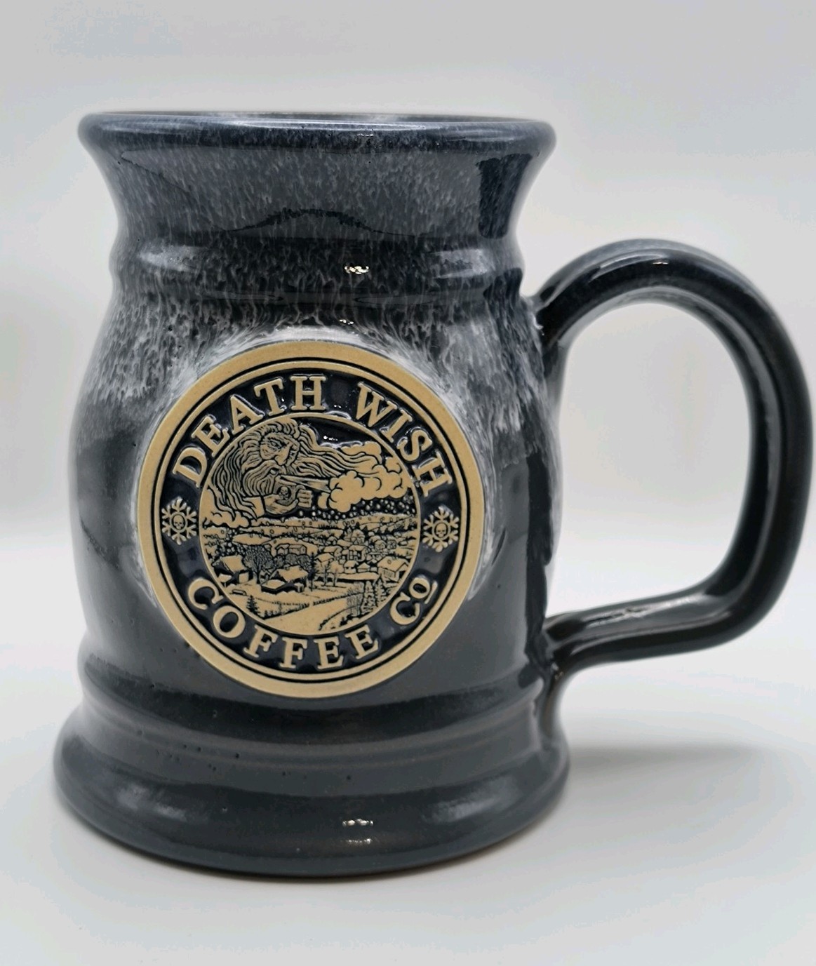 3735/5000 Death Wish Coffee Old Man Winter Tankard Mug Deneen Rare 2017 NUMBERED