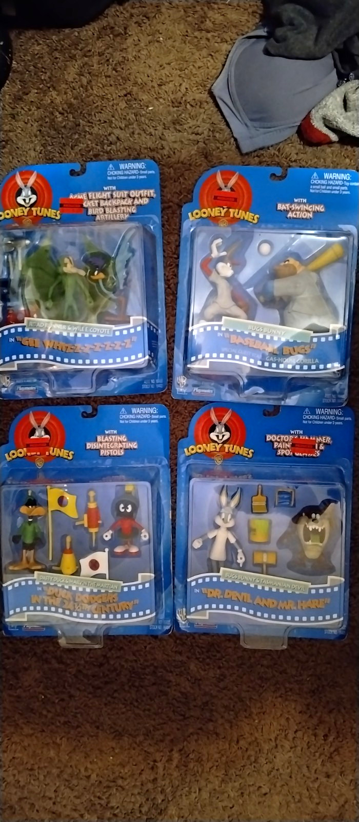 Playmates Looney Tunes Unopened Figure Lot Bugs Bunny Daffy MPN 16402-05