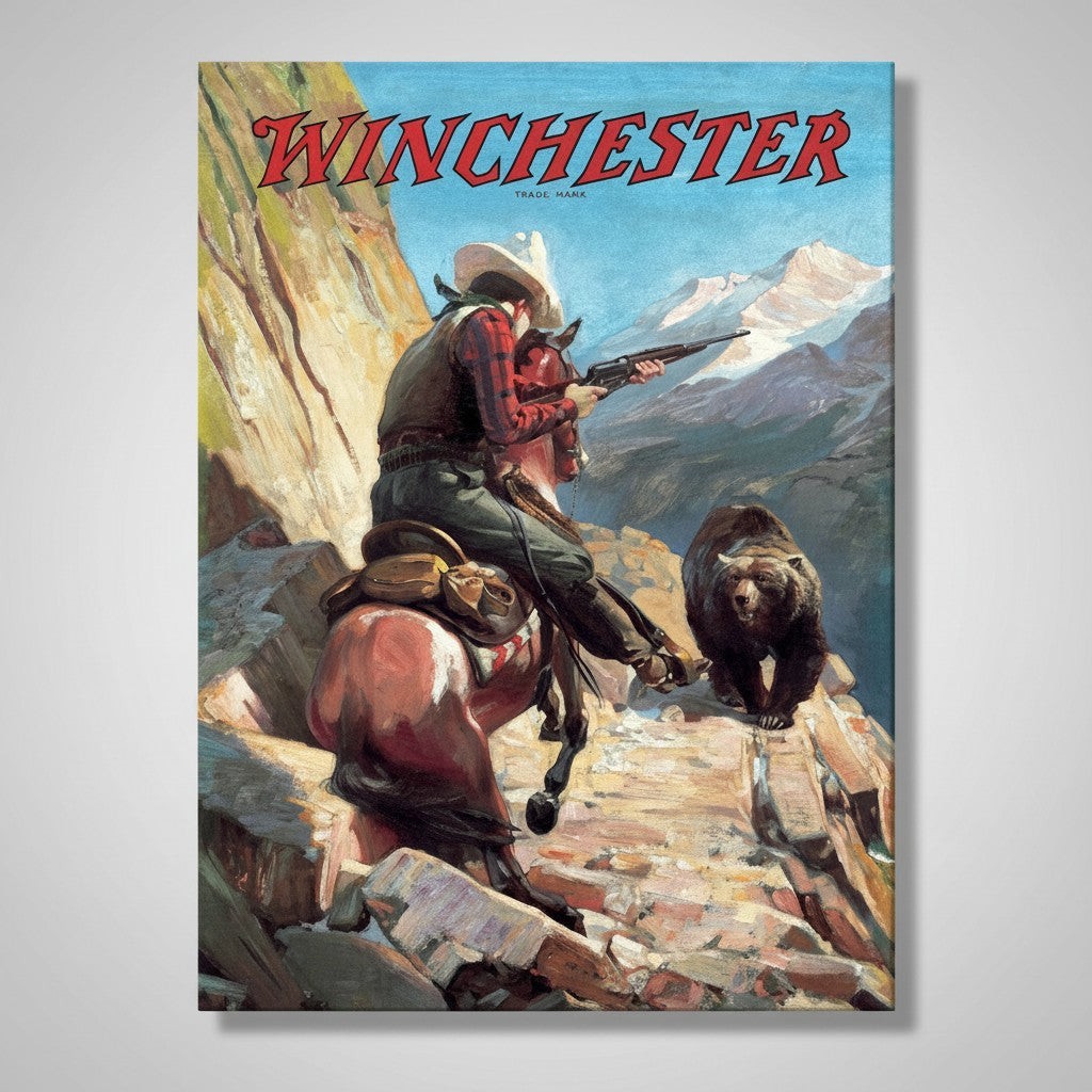 Winchester Bear Metal Sign