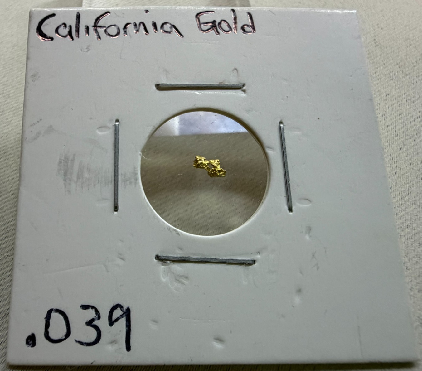 Natural California Placer Gold Nugget 0.03g Small Fine Gold Paydirt Specimen Natural California Placer Gold Nugget 0.03g Small Fine Gold Paydirt Specimen