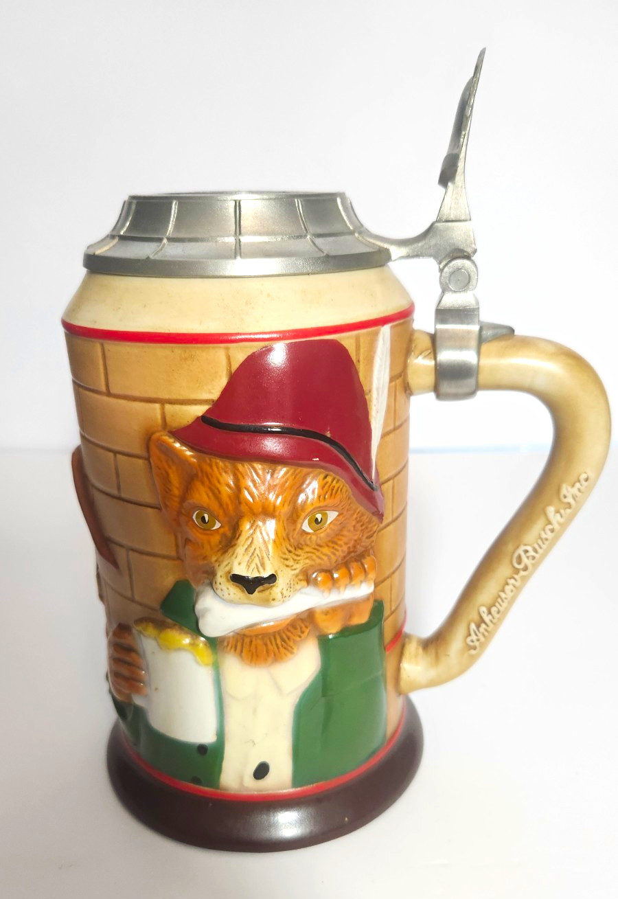 Anheuser-Busch 2004 Bevo Fox Special Event Beer Stein Budweiser Ceramic Signed Anheuser-Busch 2004 Bevo Fox Special Event Beer Stein Budweiser Ceramic Signed