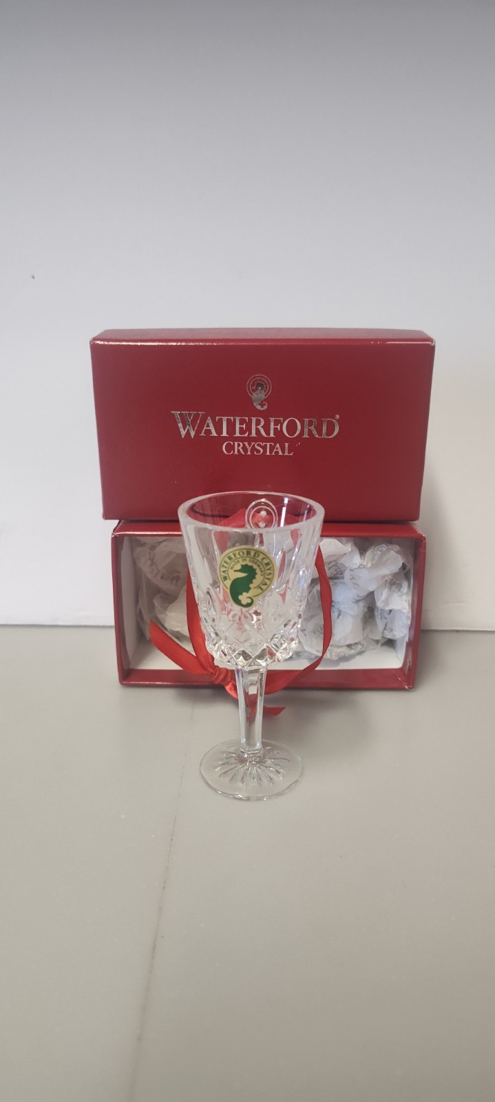 Waterford Crystal Lismore Goblet Ornament 107499 3.5