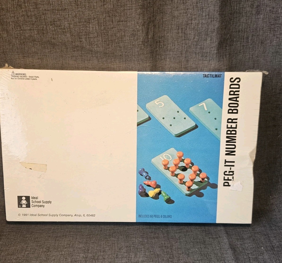 Sealed 1991 Ideal School Supply Peg It Number Board Math Manipulatives Sealed 1991 Ideal School Supply Peg It Number Board Math Manipulatives