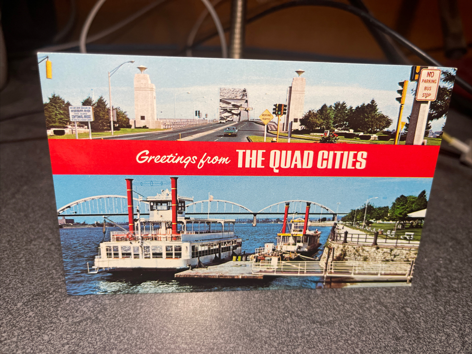 Greetings From The Quad Cities Postcard￼￼