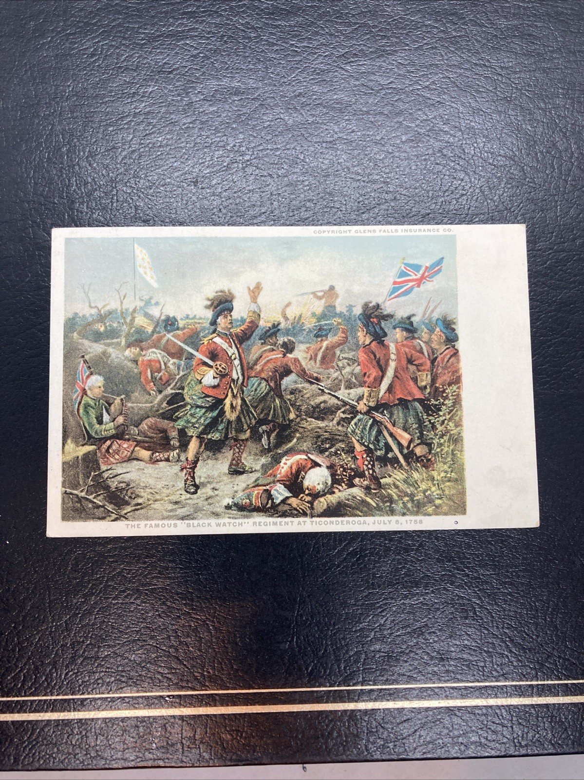 American Revolution Ticonderoga Battle Wounded Soldiers Detroit Pub c1910 Unused