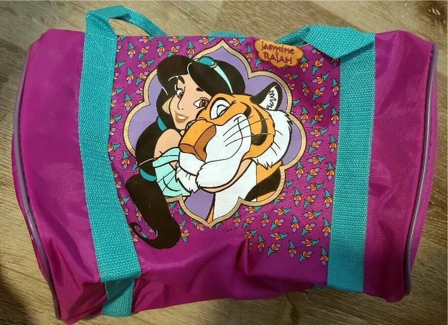 Aladdin-Jasmine - Kids Overnight Nylon Zipper Bag - 1990\'s