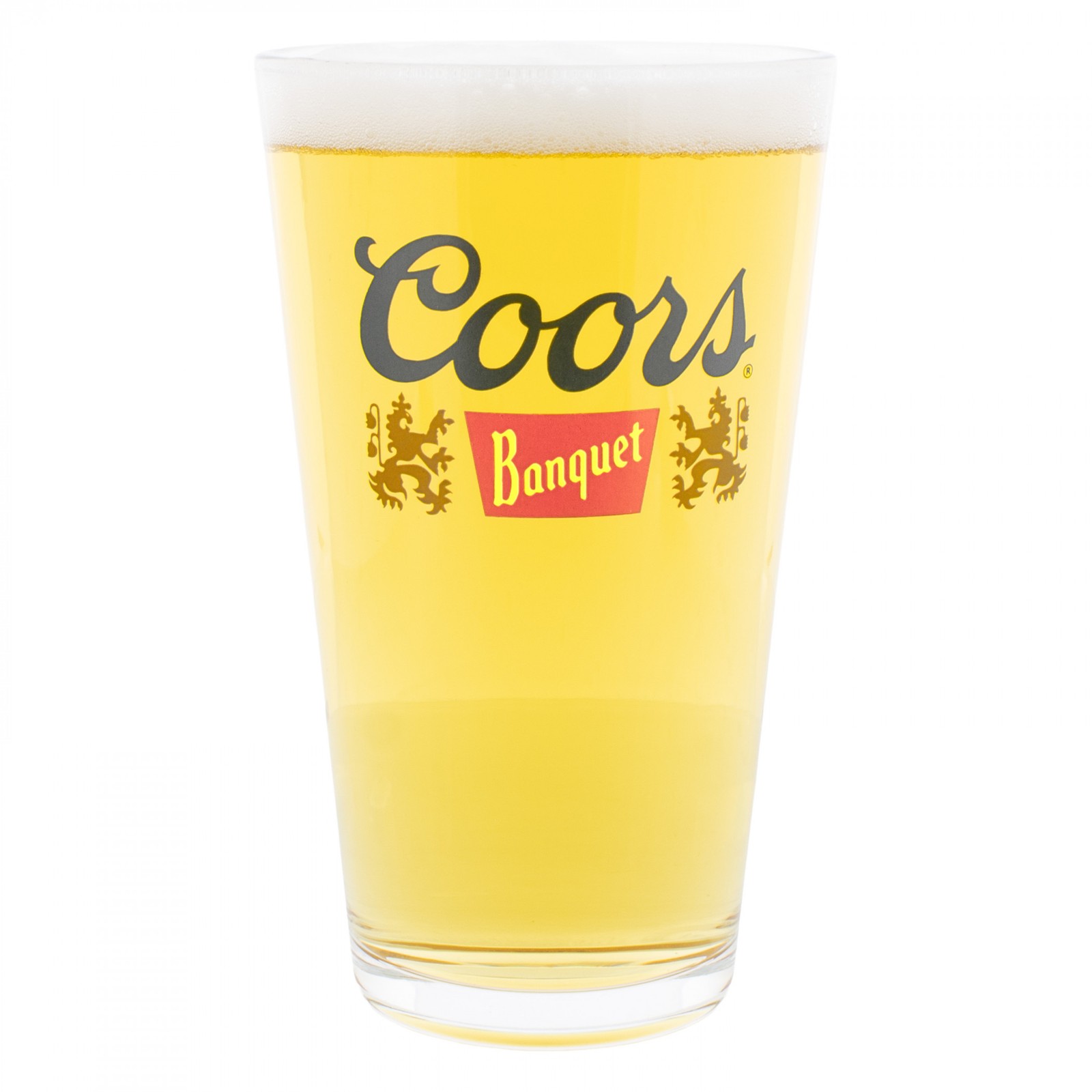 Coors Banquet Official 16 oz. Pint Glasses, Set of 4 Clear