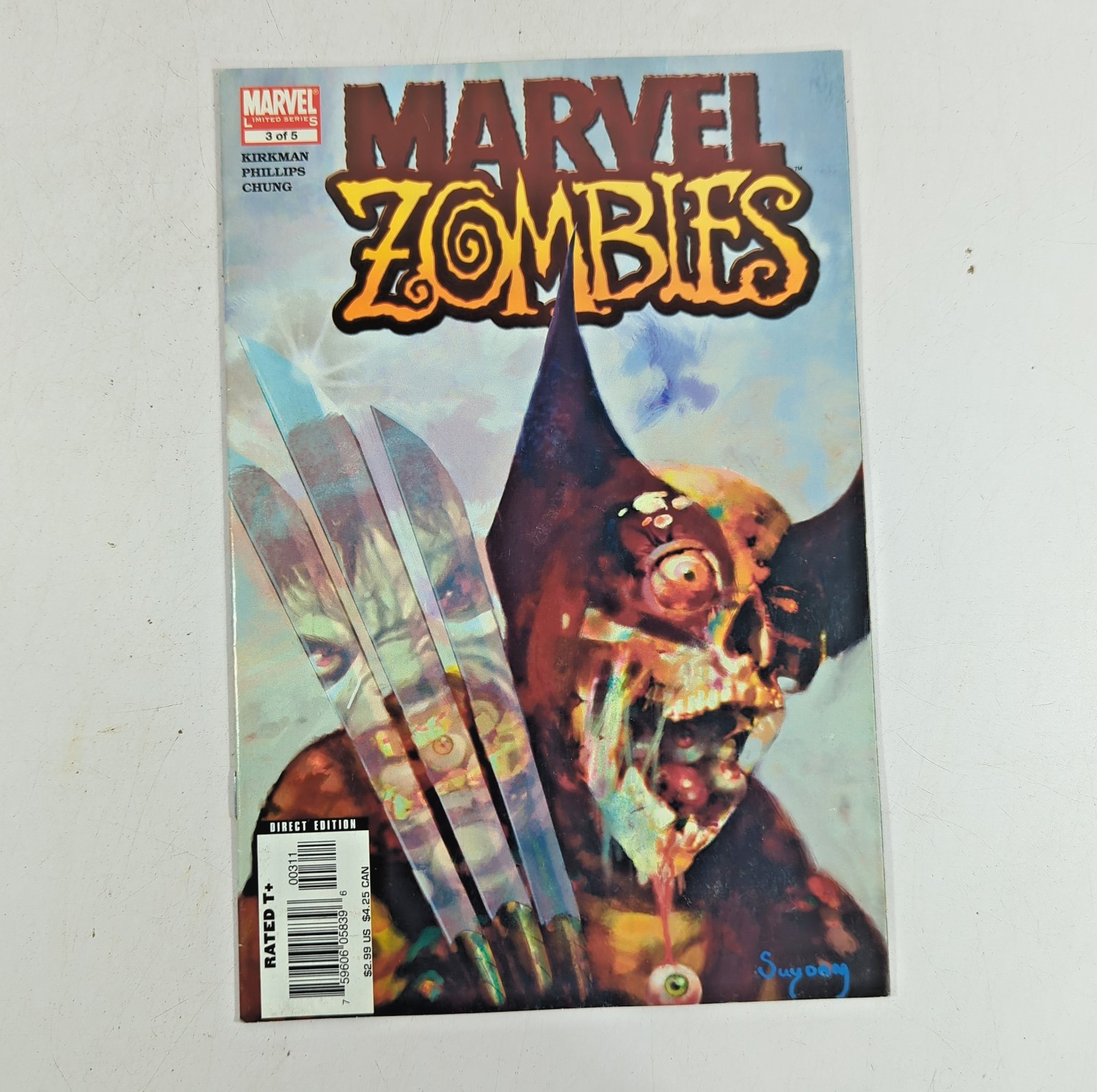 eBay Title: Marvel Zombies #3 Arthur Suydam Wolverine 1st Print Marvel 2006 Kirk