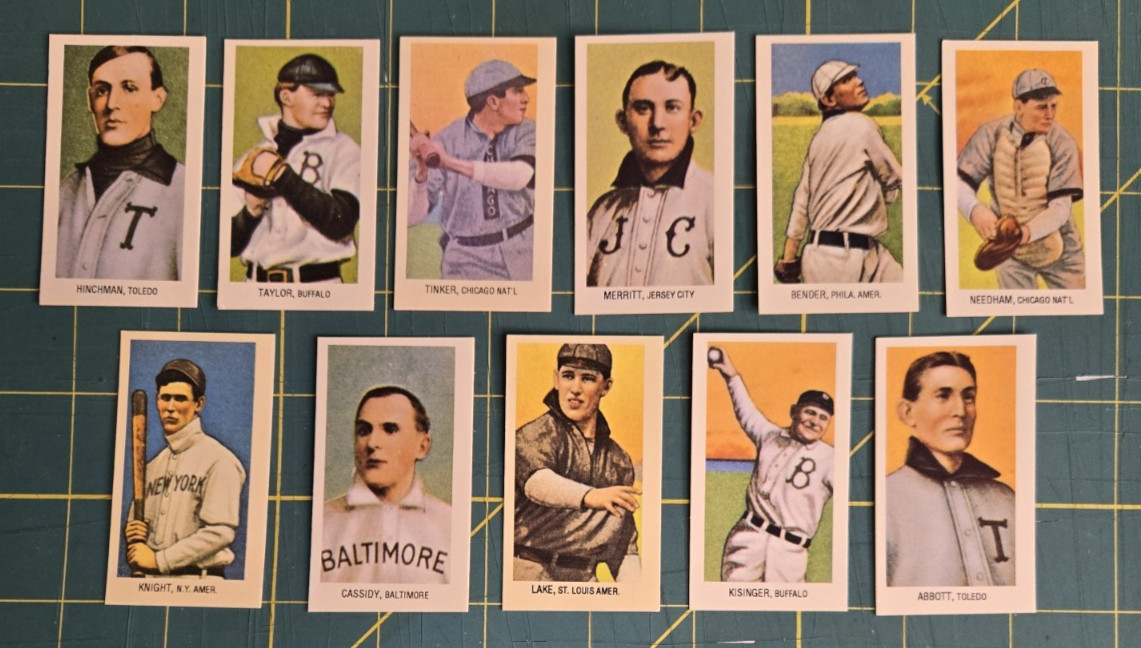 11 1983 Renata Galasso Capital Reprint 1909-11 T206 Tobacco Baseball Cards