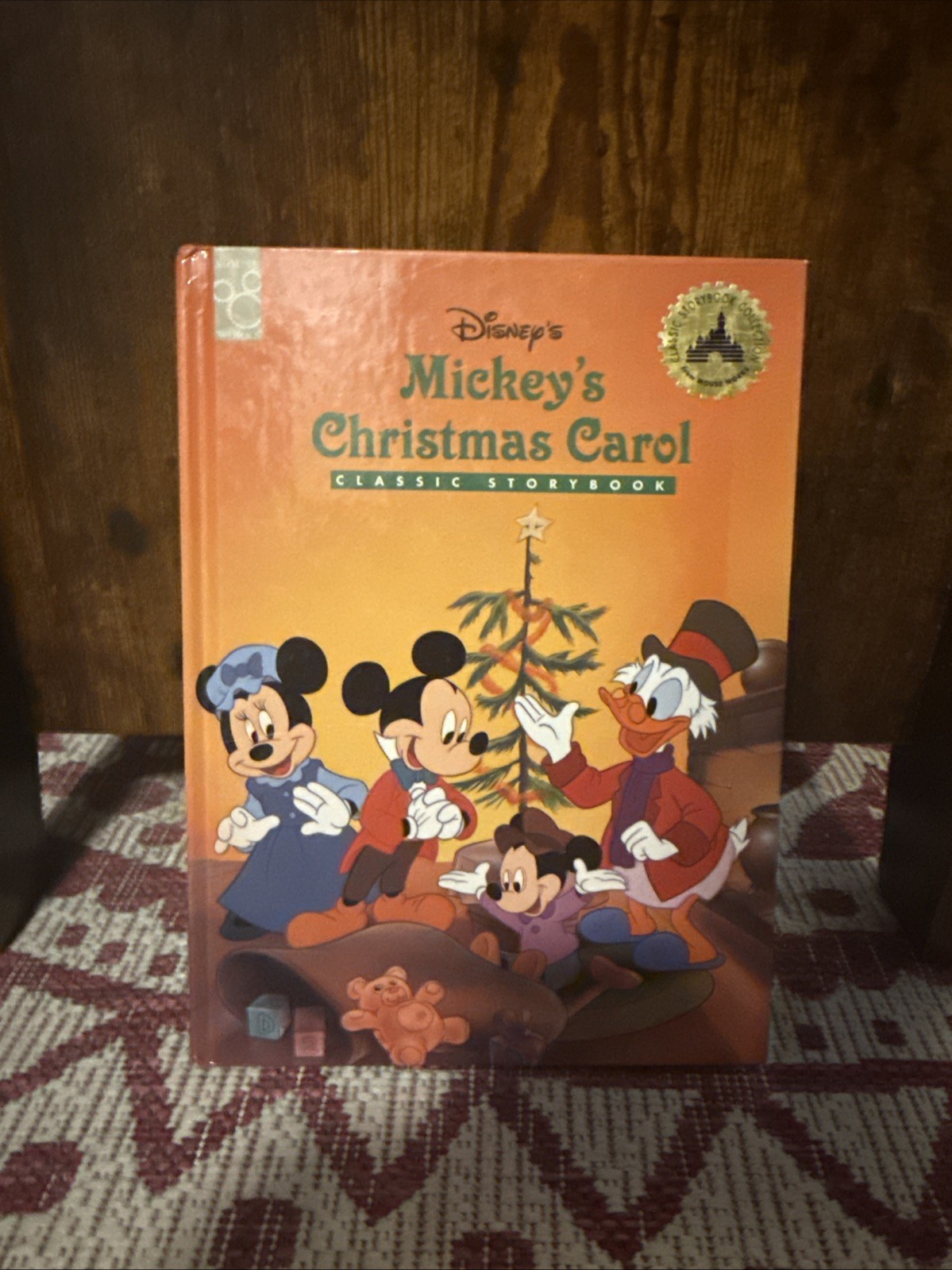 1996 Disney Mickey\'s Christmas Carol Book Vintage Disney Hardcover