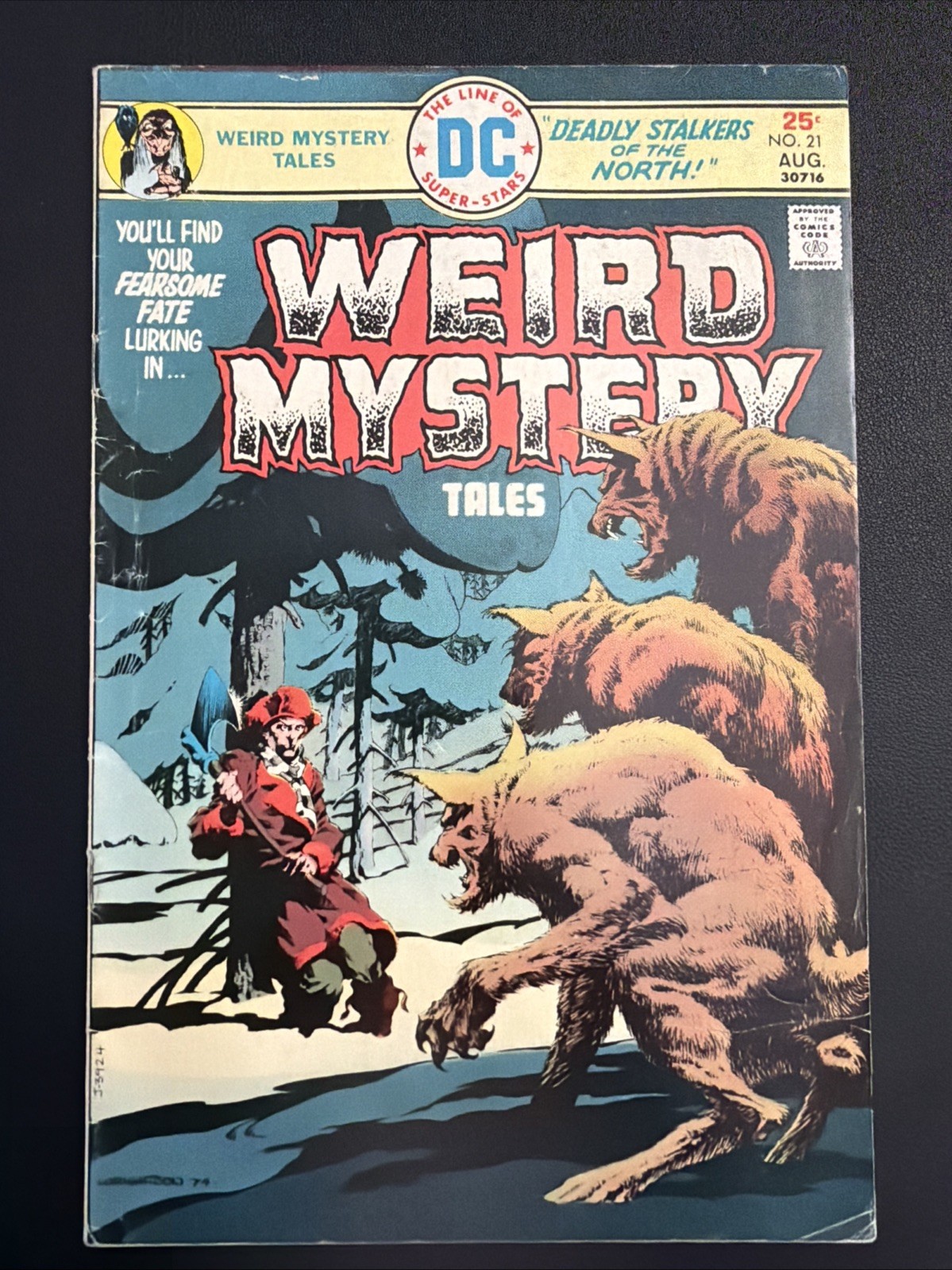 Weird Mystery Tales #21 DC 1975 Bernie Wrightson Werewolf Cover Horror