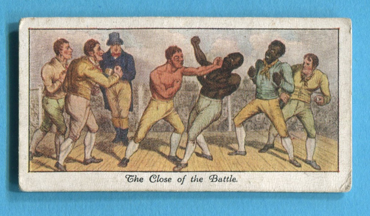 1930 STEPHEN MITCHELL LTD. OLD SPORTING PRINTS TOBACCO CARD #16 BOXING THE CLOSE