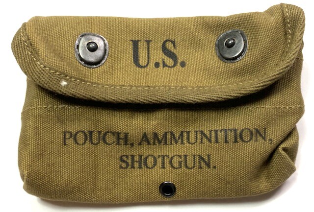 WWII US M1942 TRENCH SHOTGUN AMMO POUCH-OD#3 WWII US M1942 TRENCH SHOTGUN AMMO POUCH-OD#3