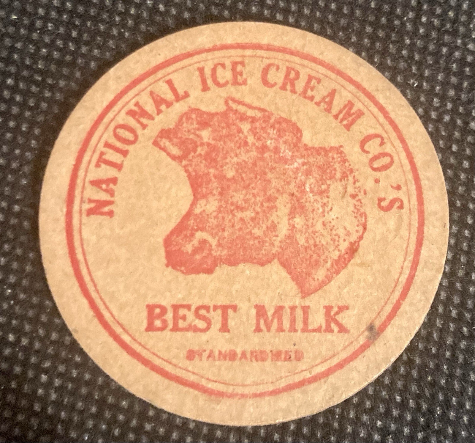 National Ice Cream Co. s Best Milk Rare 1910 s Milk Bottle Cap Hot Springs, AR National Ice Cream Co. s Best Milk Rare 1910 s Milk Bottle Cap Hot Springs, AR