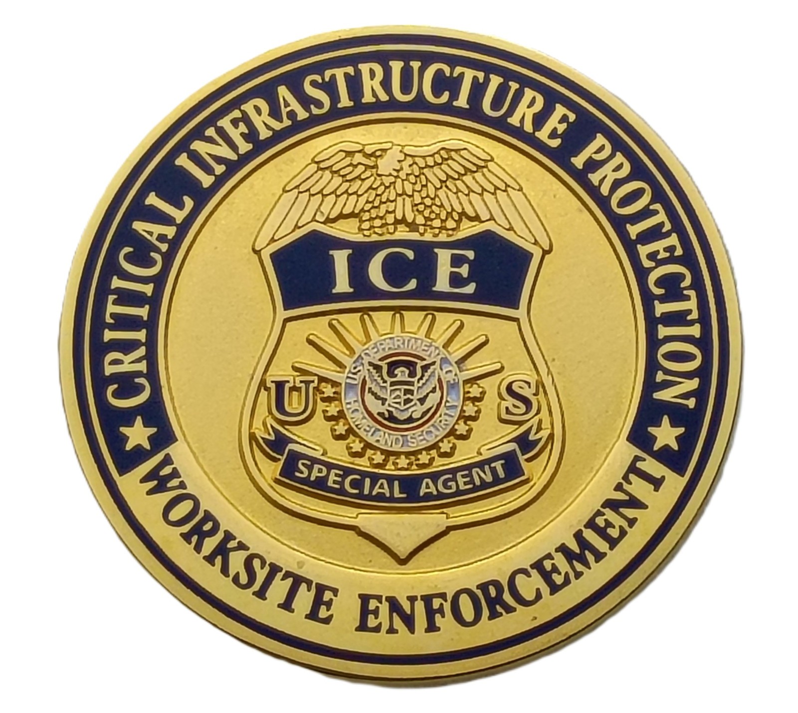 ICE Critical Infrastructure Protection Challenge Coin