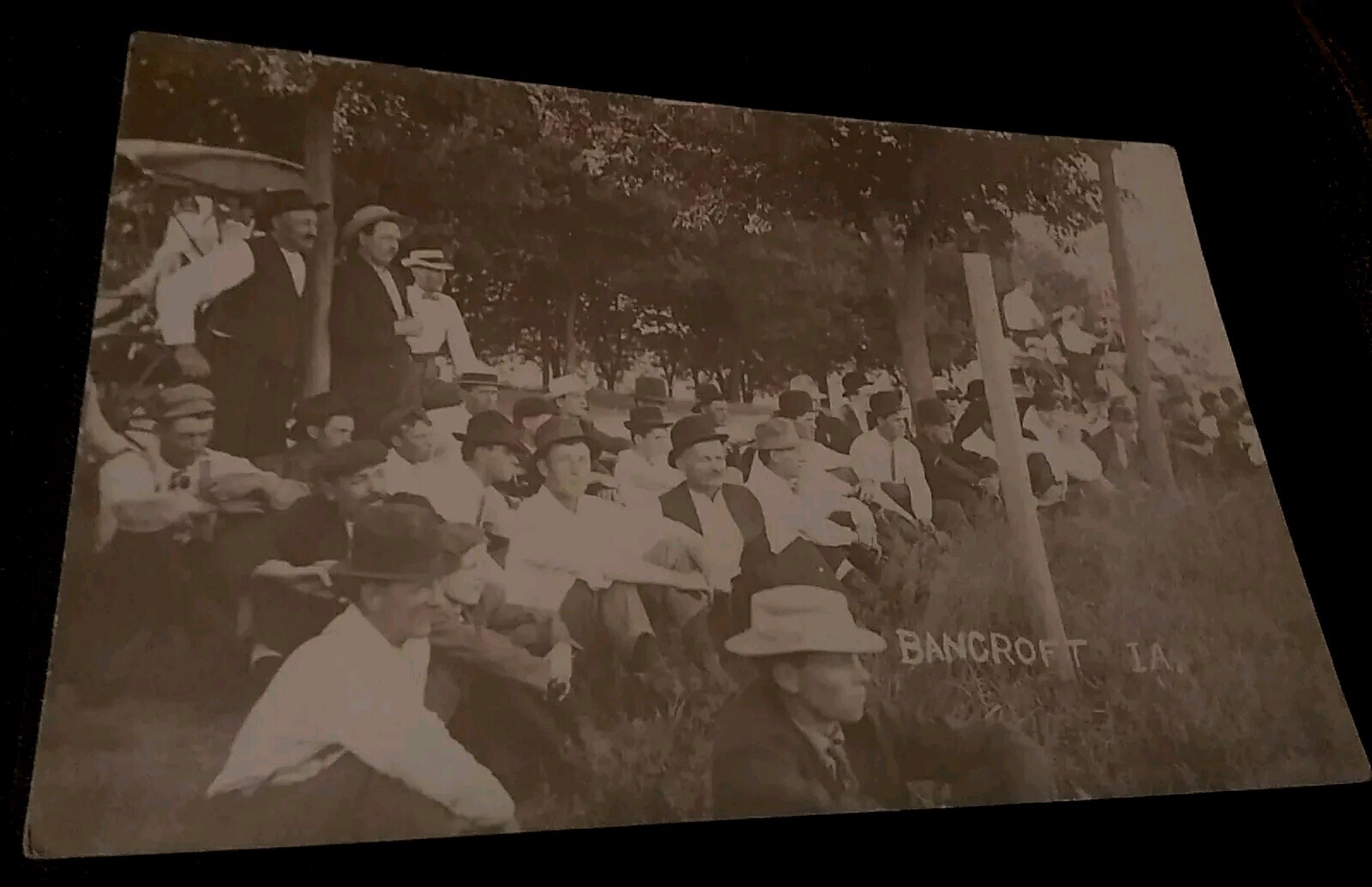 Bancroft, Iowa, People Gathering for an event DB c.1910 Postcard 