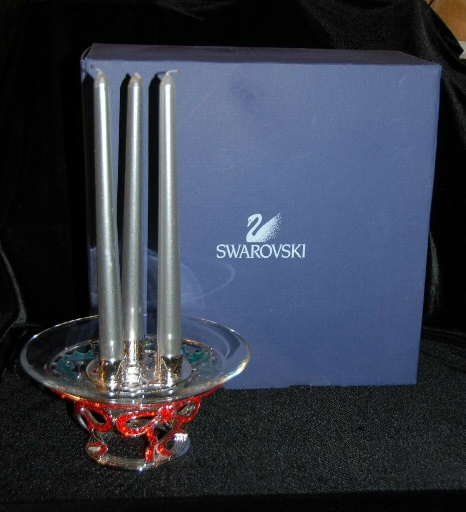 Swarovski SDS Holiday Candleholder - Rare - NEW