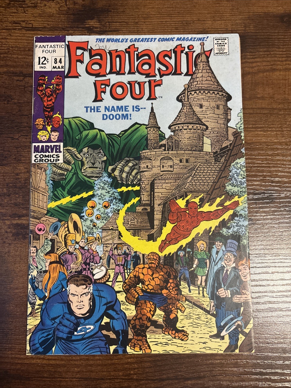 Fantastic Four #84 Doctor Doom Lee Kirby Marvel 1969 Silver Age