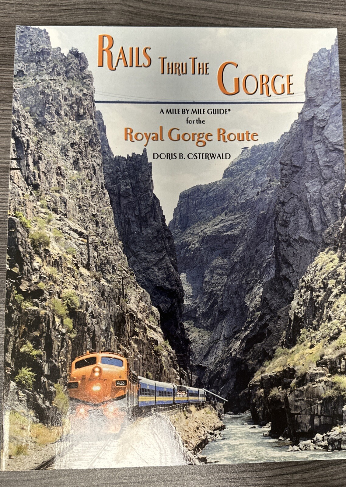 Rails Thru The Gorge by Doris Osterwald