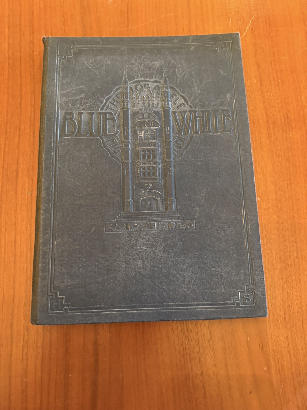 Vintage Winter 1937 Los Angeles High School Yearbook Blue and White