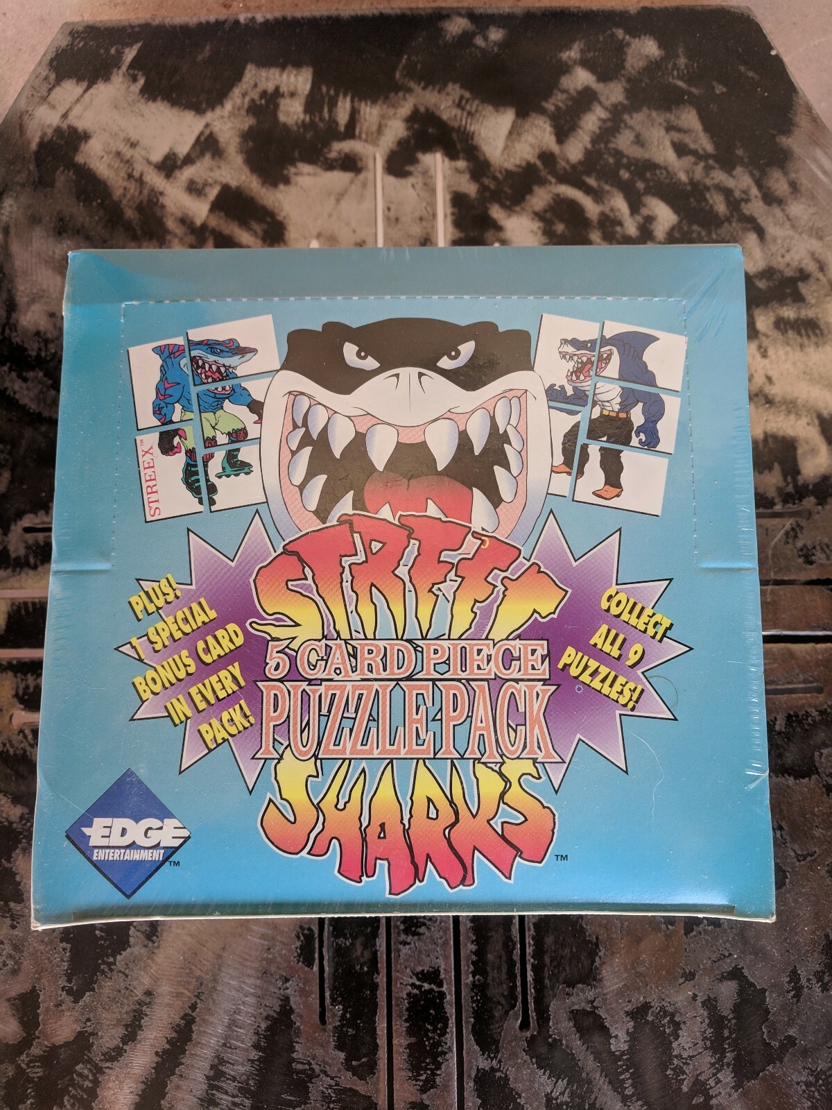 1995 Street Sharks Puzzle Pack Trading Card Box pack Unopened