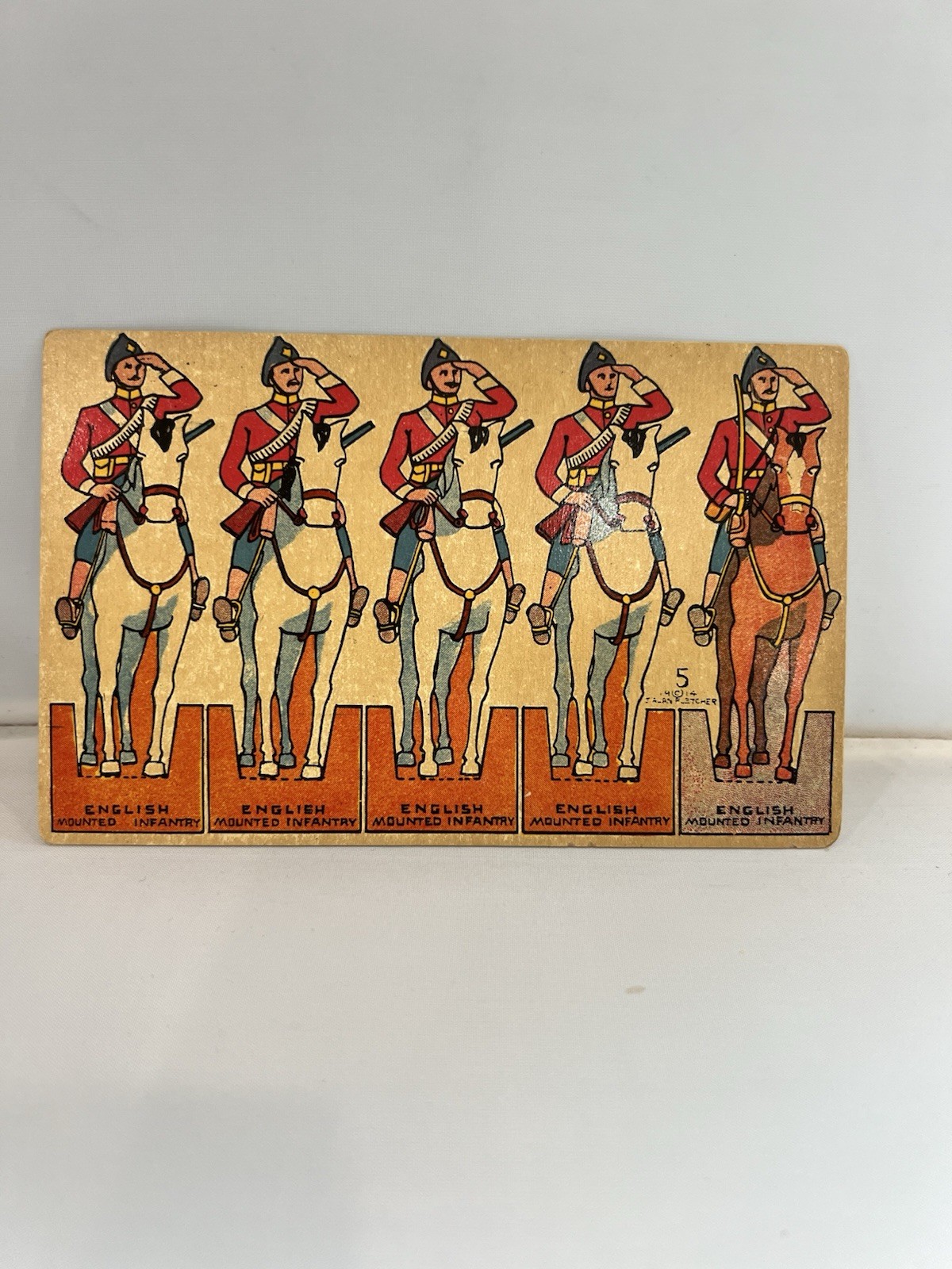 1914 paper cutout postcard 