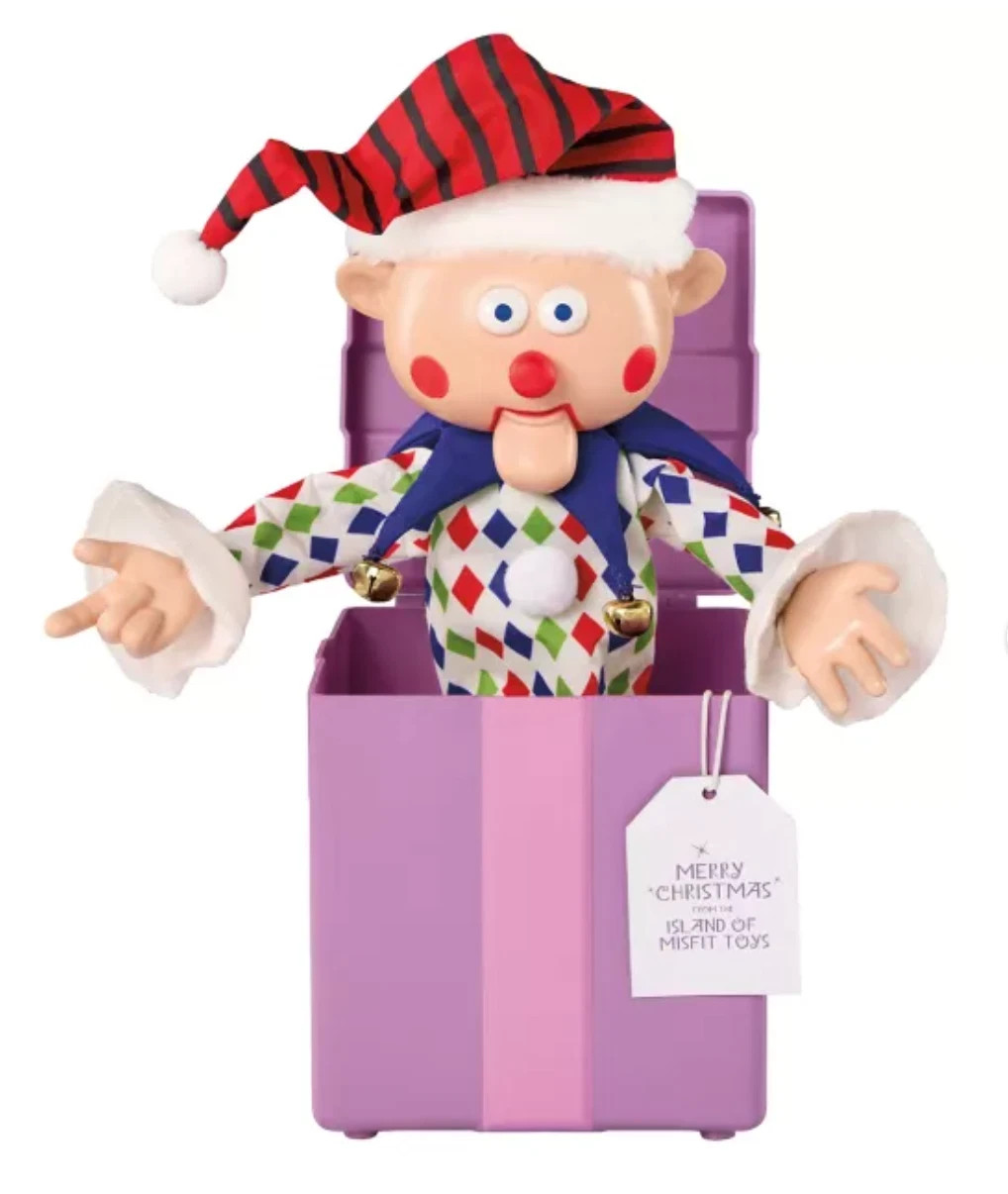Animated Charlie in the Box From Rudolph The Red-Nosed Reindeer Tabletop Decor Animated Charlie in the Box From Rudolph The Red-Nosed Reindeer Tabletop Decor