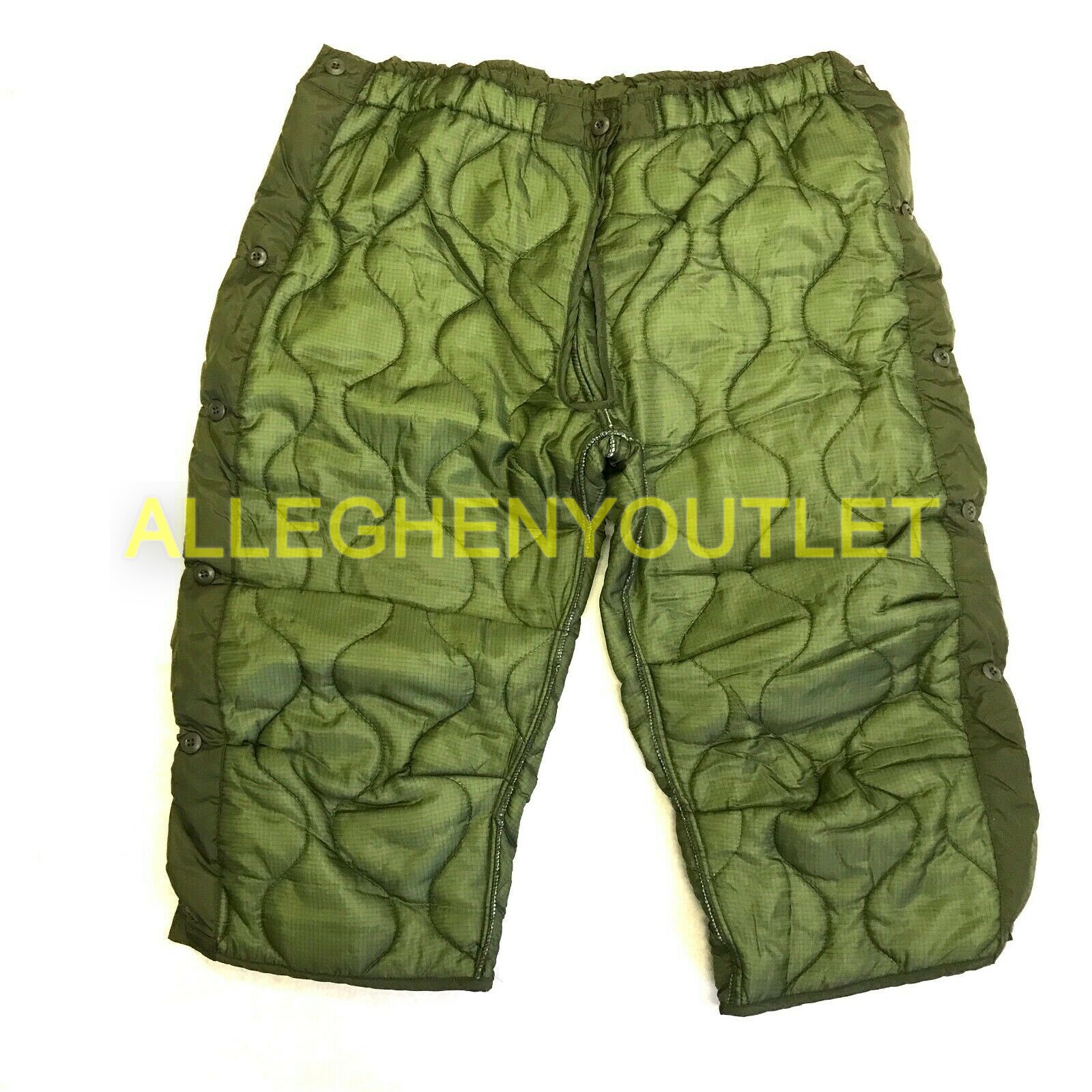 Military Cold Weather Field Pant Liners, M65 OD Green, LARGE Winter Trousers NEW
