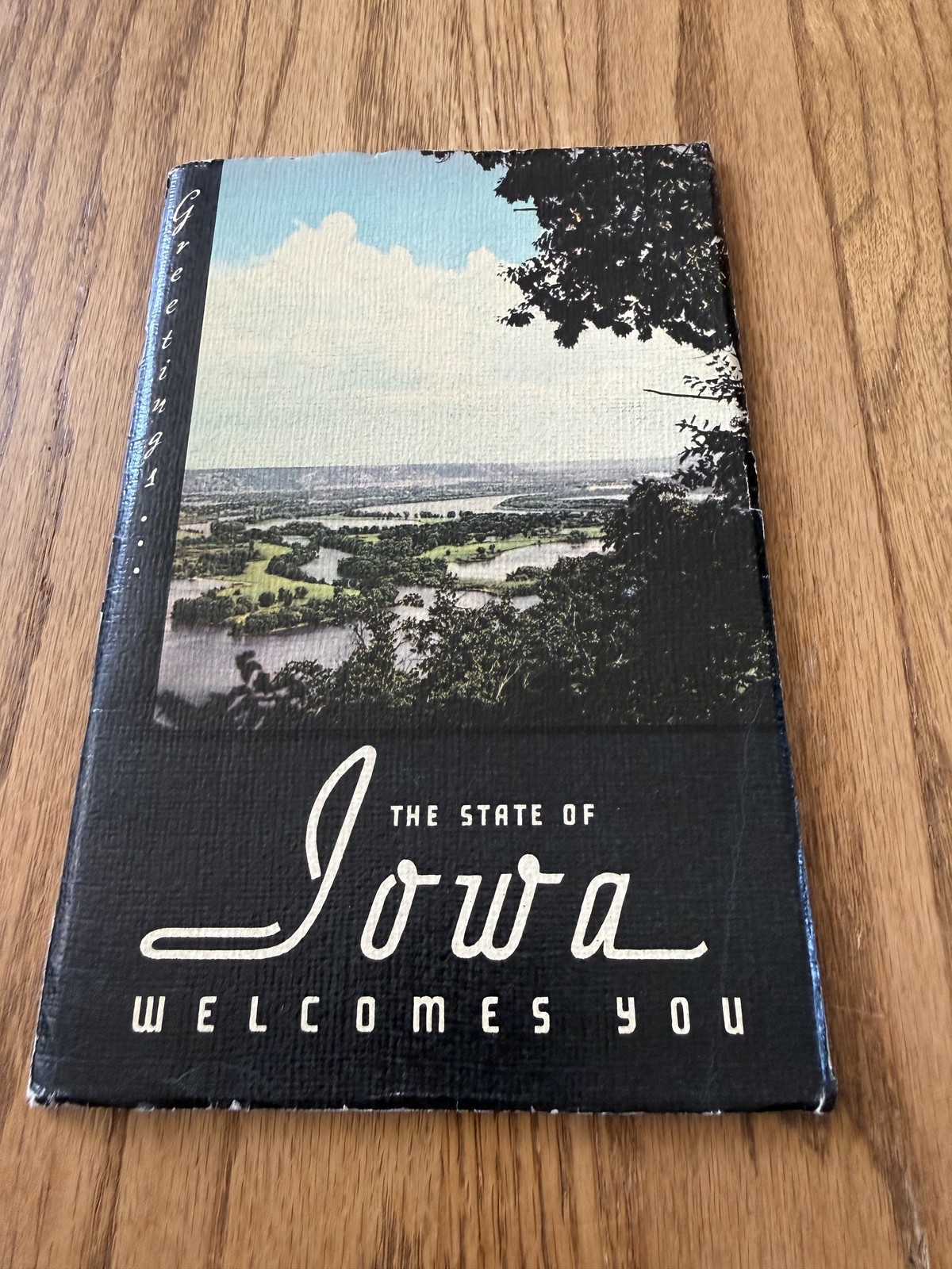 Vintage 1940 The State Of Iowa Welcomes You Travel Guide Booklet USA Map Photos