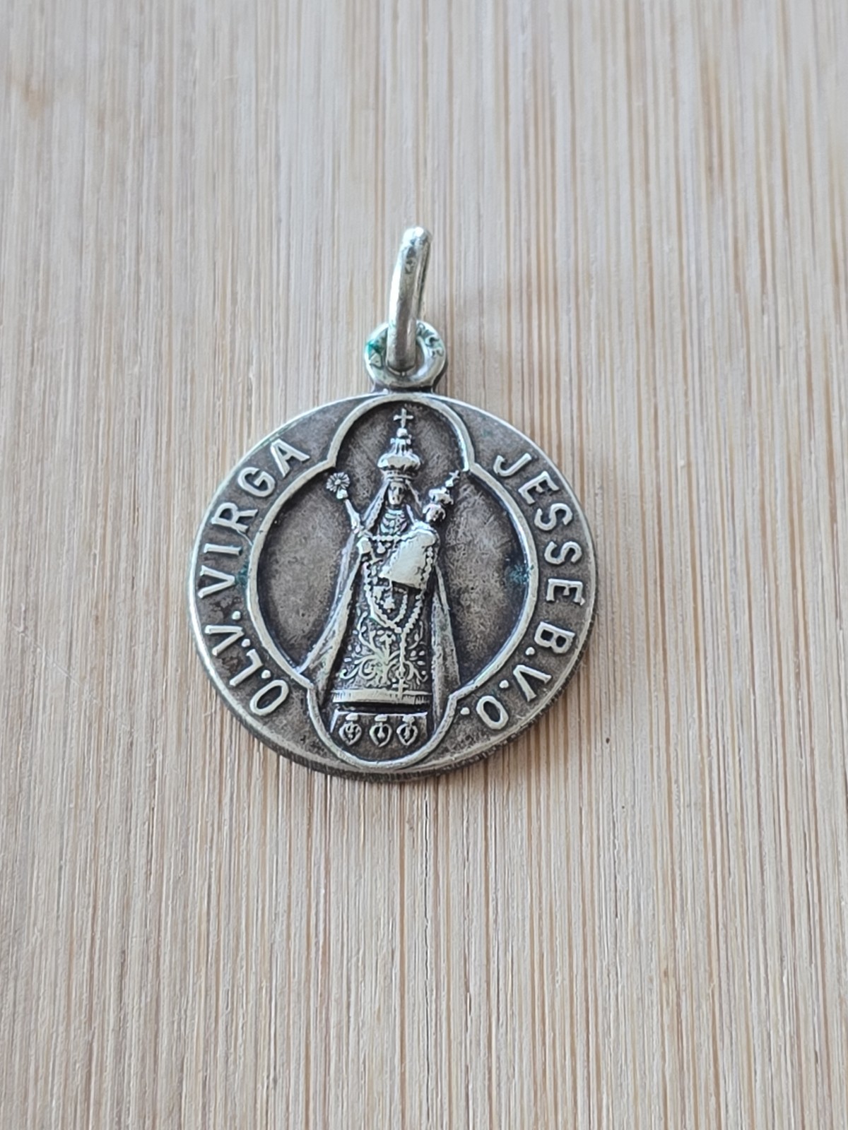 Vintage Our Lady Of Hasselt Holy Sacrament Charm Pendant