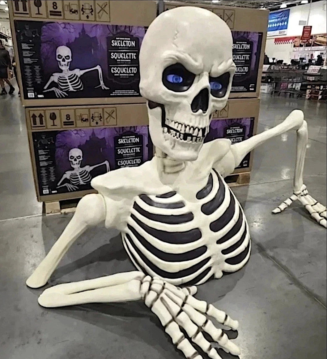 Costco Giant Ground Breaking Skeleton with LCD Eyes and Sound 2026 Costco Giant Ground Breaking Skeleton with LCD Eyes and Sound 2026