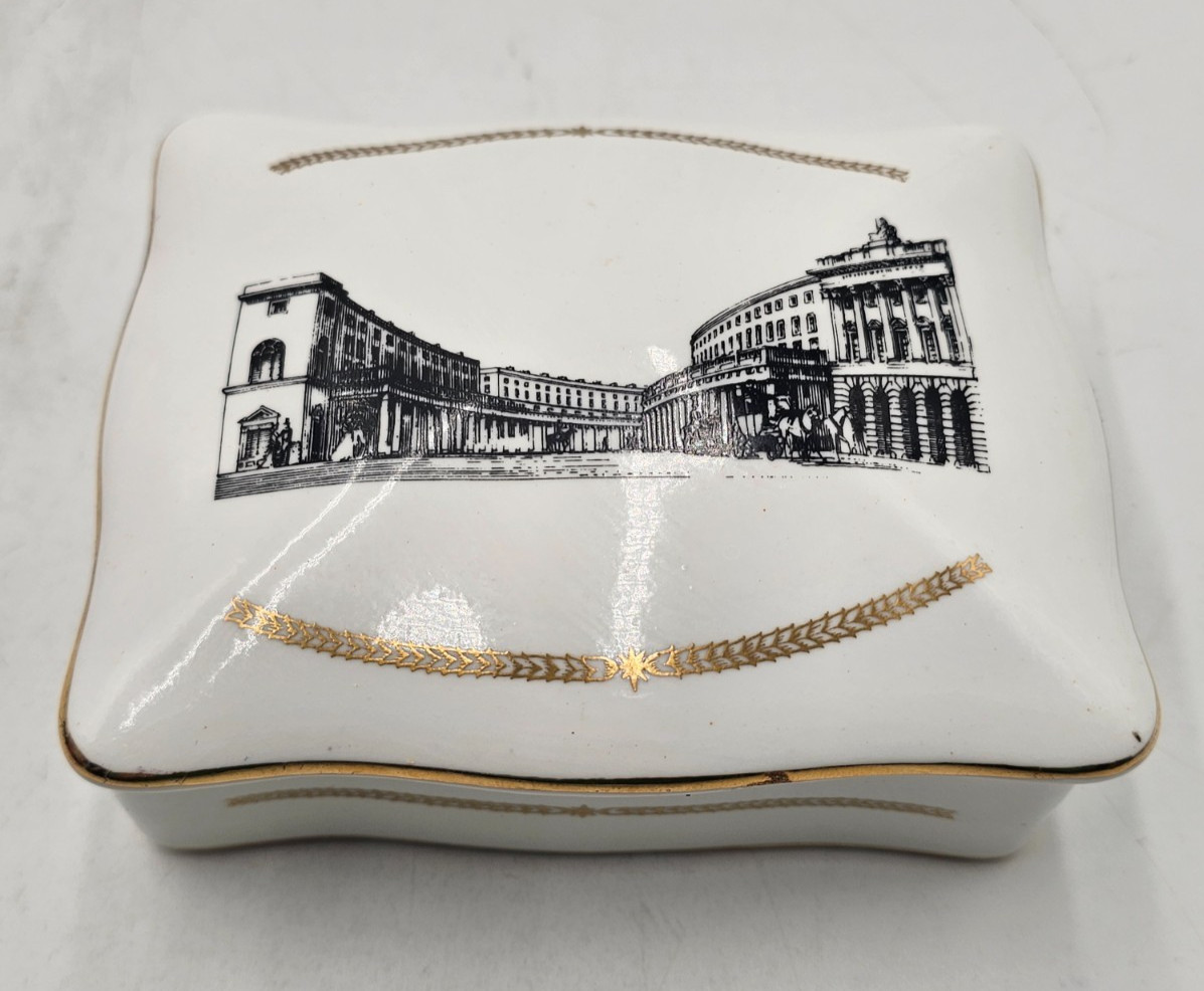 Vintage Royal Windsor Regent St 150th Anniversary Trinket Box - Fine Bone China