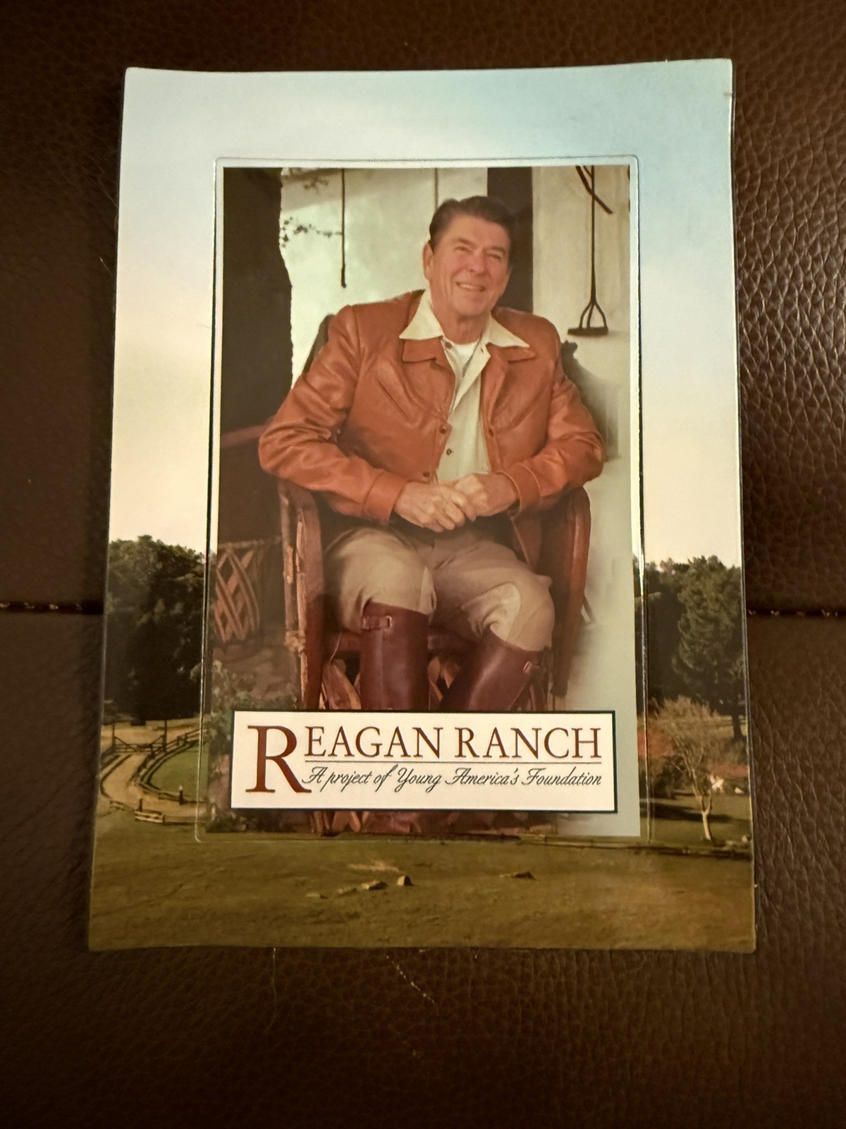 Vintage President Ronald Reagan Ranch  Young America\'s Foundation Fridge Magnet