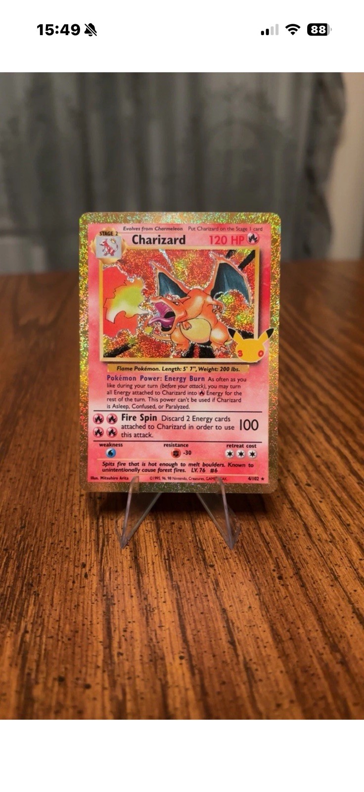 Pokemon 30th Anniversary Charizard ENGLISH Celebrations Classic Collection Holo