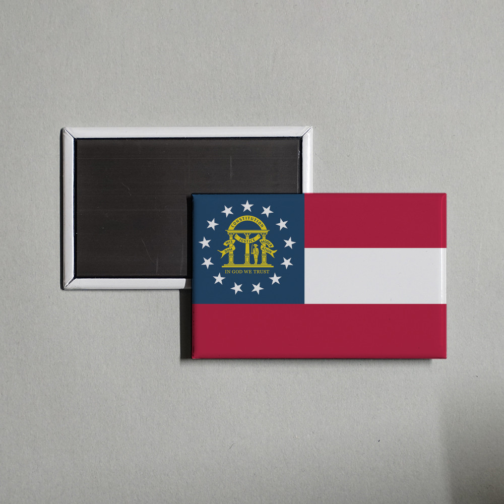 Georgia State Flag Fridge Magnet Fridge Magnet