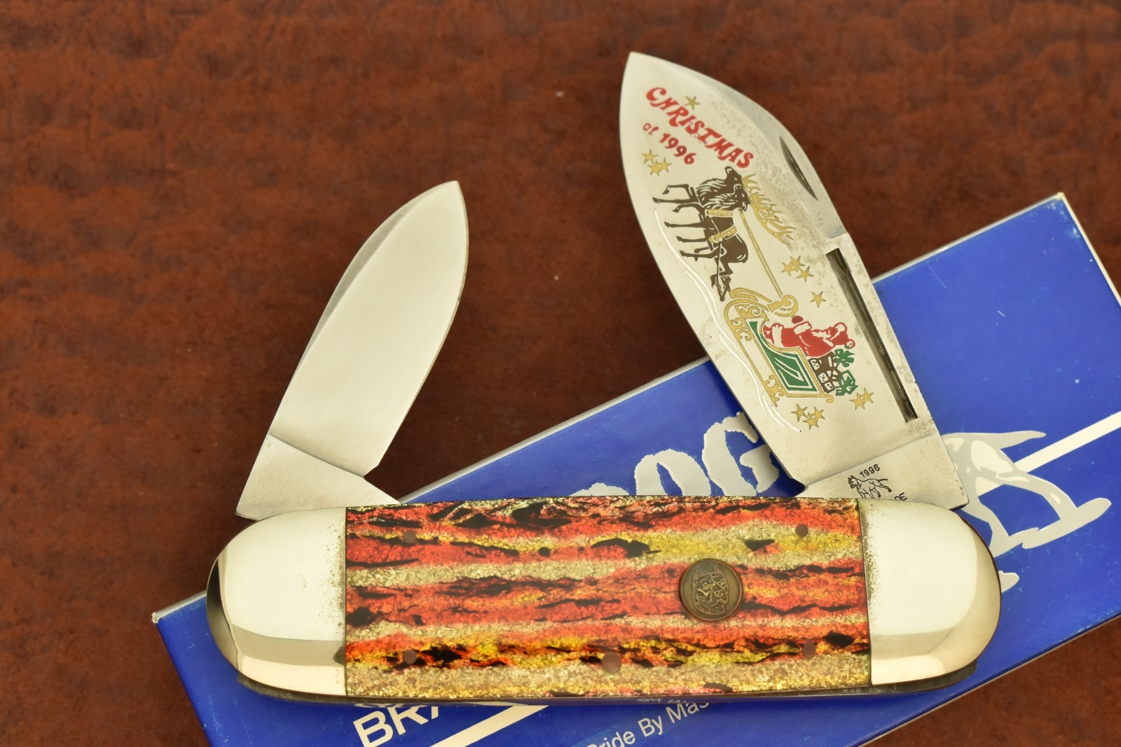 BULLDOG BRAND SOLINGEN GERMANY JUMBO ELEPHANT TOENAIL SUNFISH KNIFE 1996 (30867)